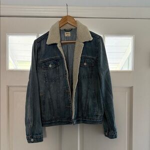 Gap Denim Jacket with Sherpa Lining